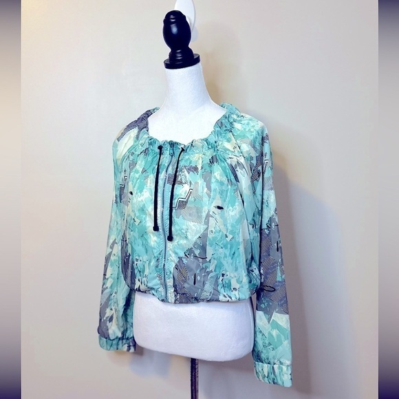 NWT KORAL Psychedelic Zephyr Cropped Workout Jacket Size Small - Picture 10 of 12
